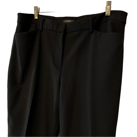 Nordstrom Halogen Women’s High Rise Dress Trouser Pants Black size 14 career - Picture 5 of 15